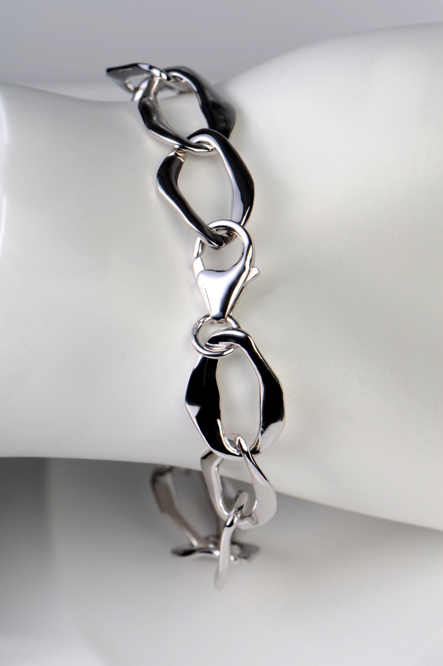 Sterling Silver Chunky Handmade Bracelet