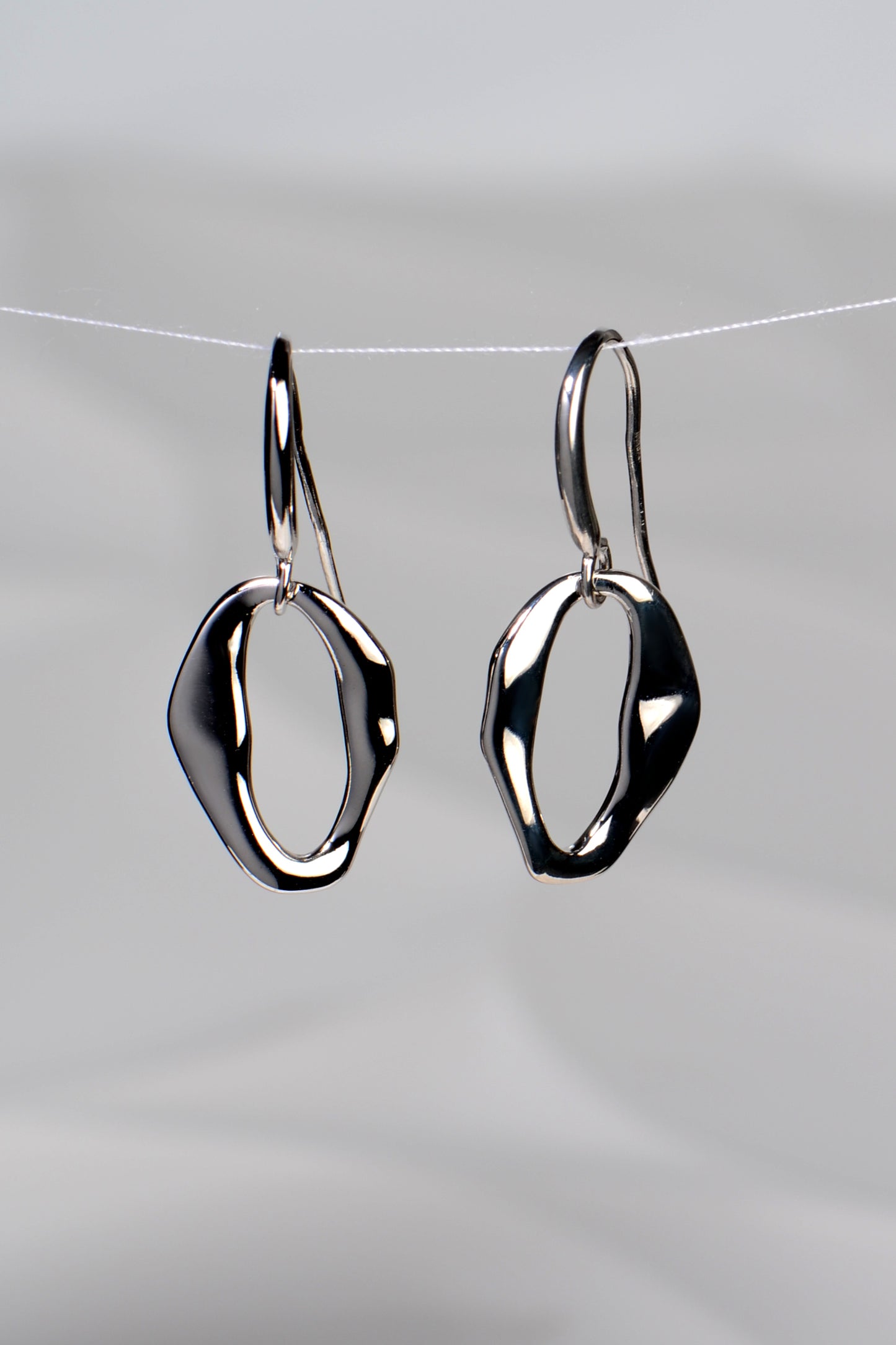 Designer Silver Drop Earrings