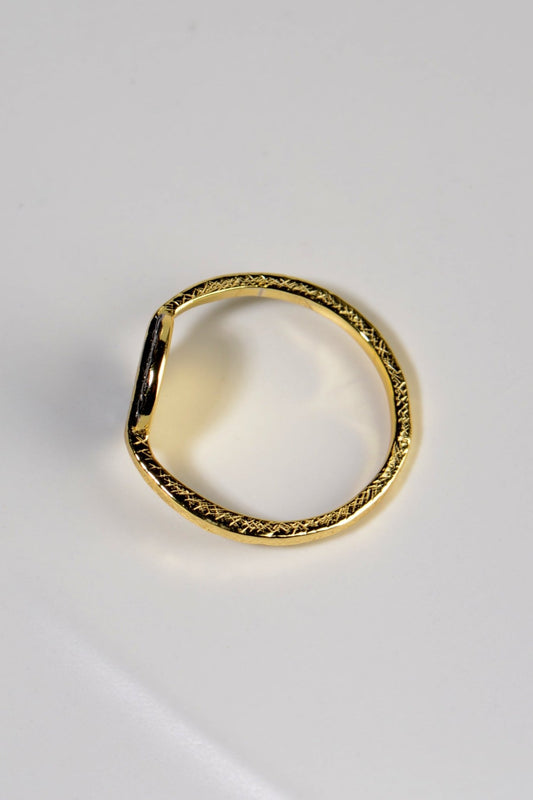 gold vermeil modern designer ring by Jorge Revilla
