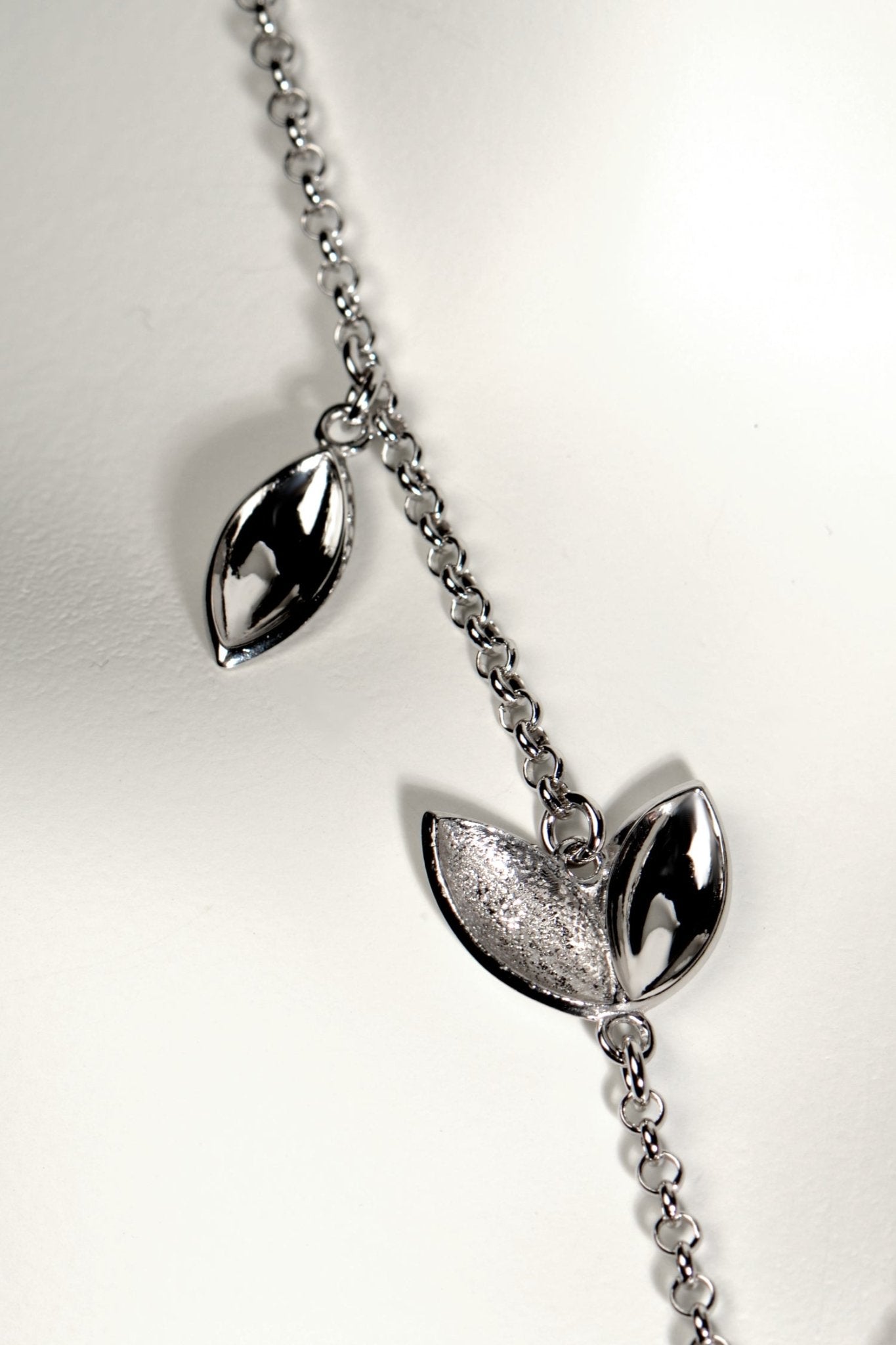 modern silver designer charm necklace from Christine Sadler