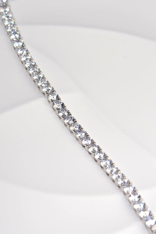 affordable silver tennis bracelet