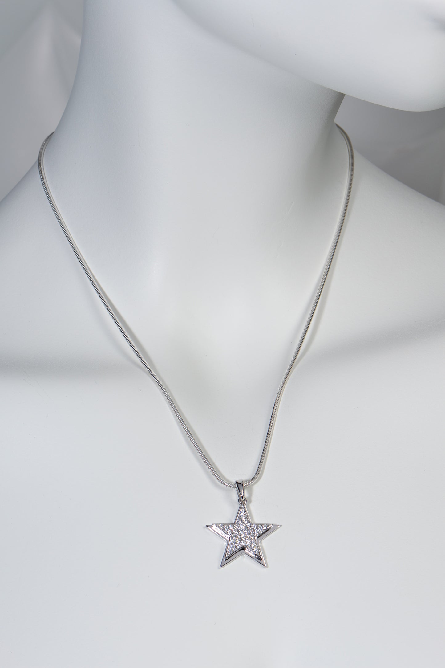 sterling silver cubic zirconia necklace