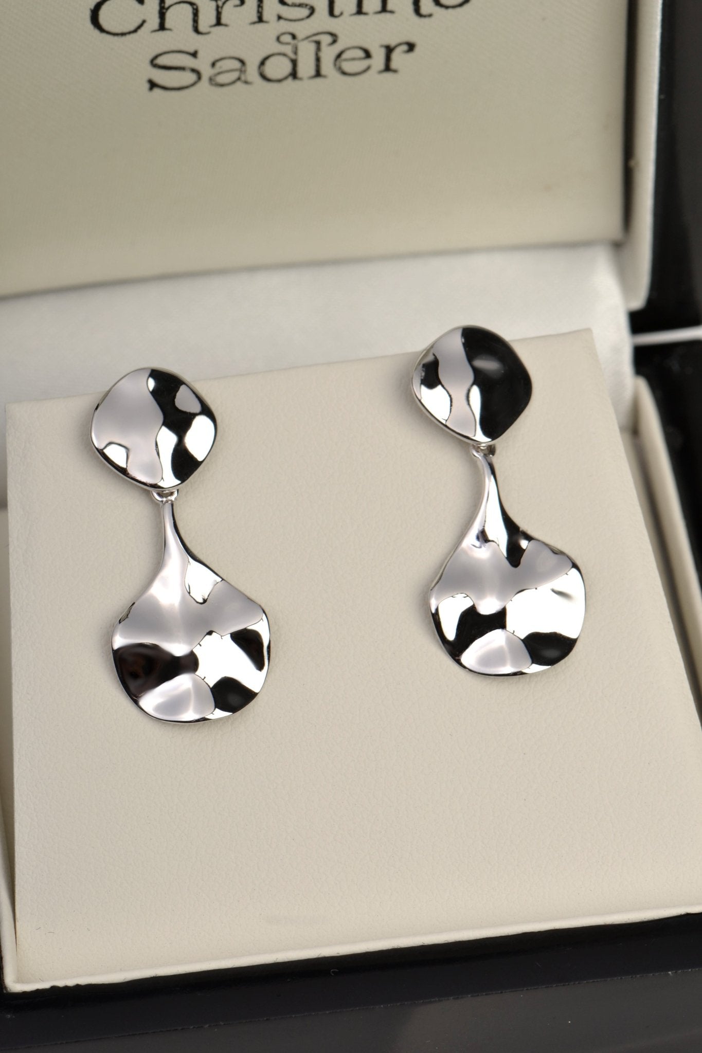 Designer Double Drop Aqua Earrings - Earrings The Best Of Vicenzaoro