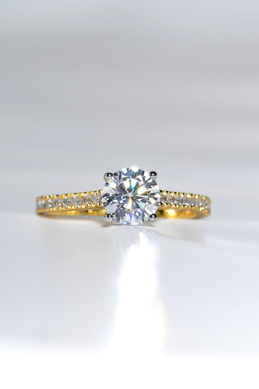 Gold And Platinum Diamond Engagement Ring - Rings Best Of British