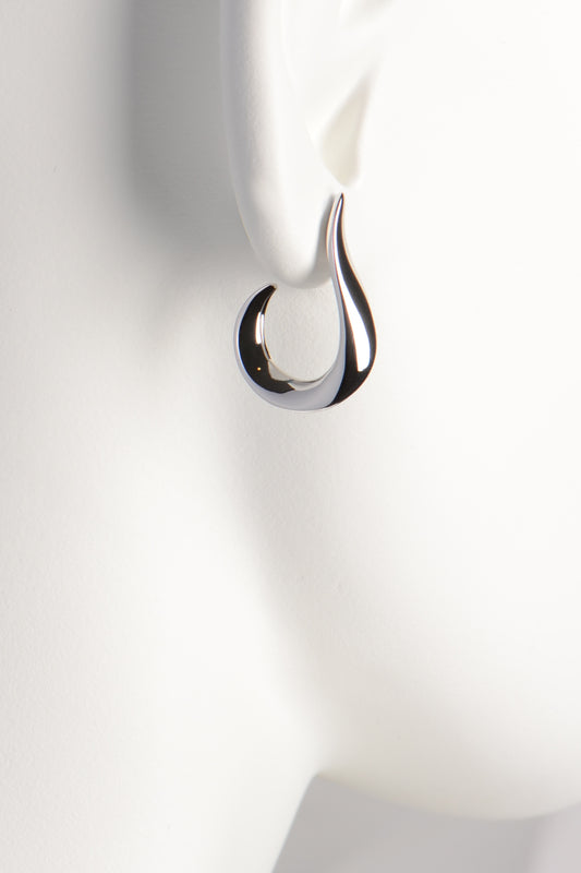 Sterling Silver Love Hook Earrings