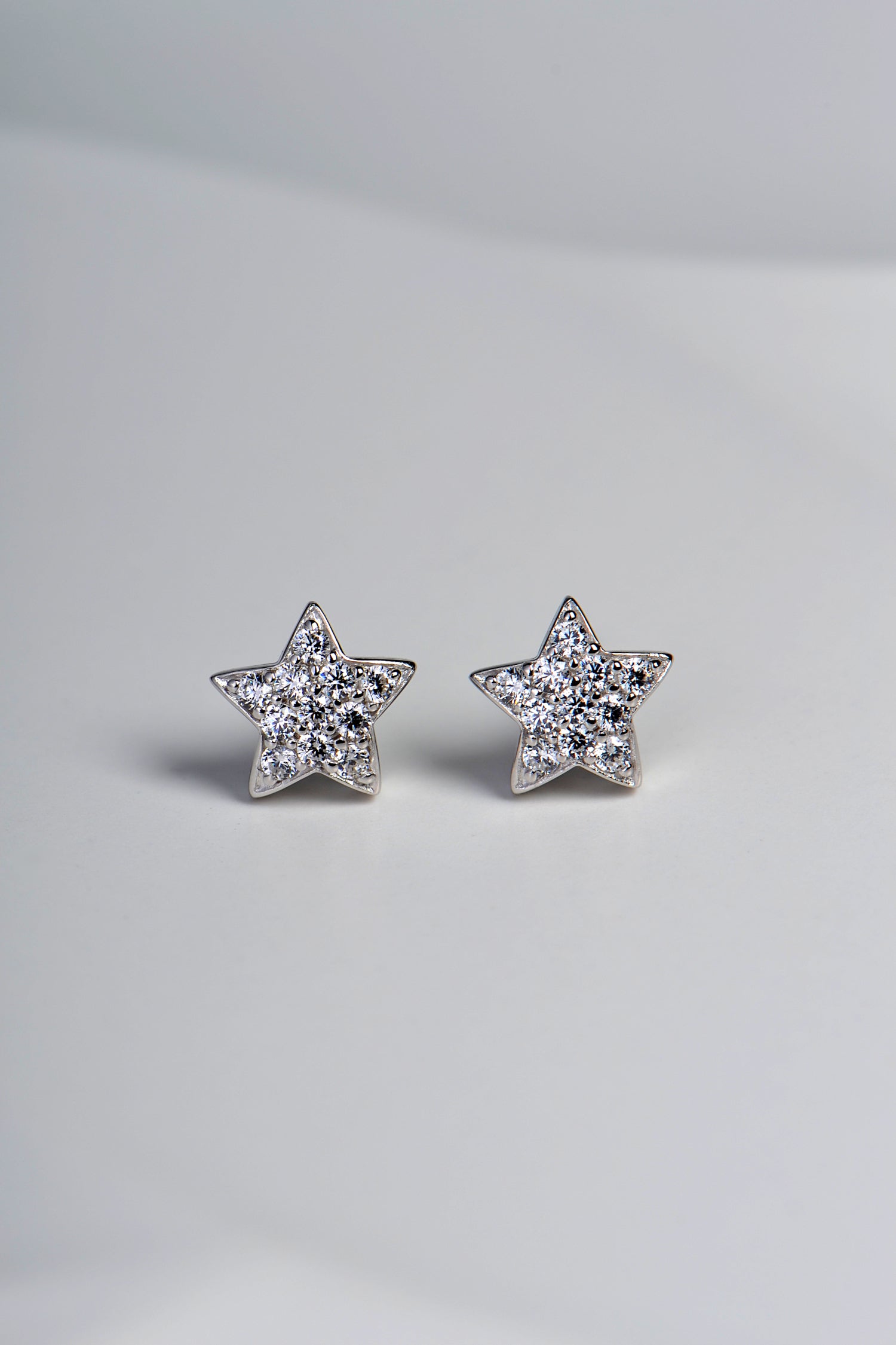 sparkly small star earrings