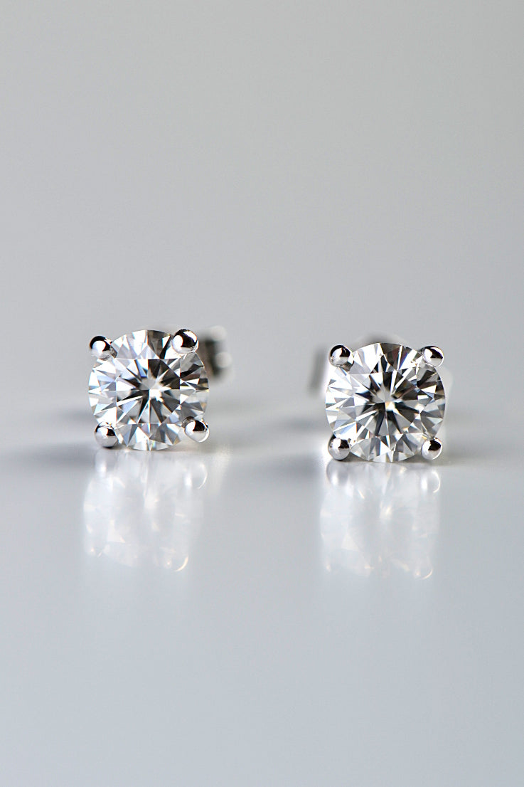 18ct white gold shop diamond earrings