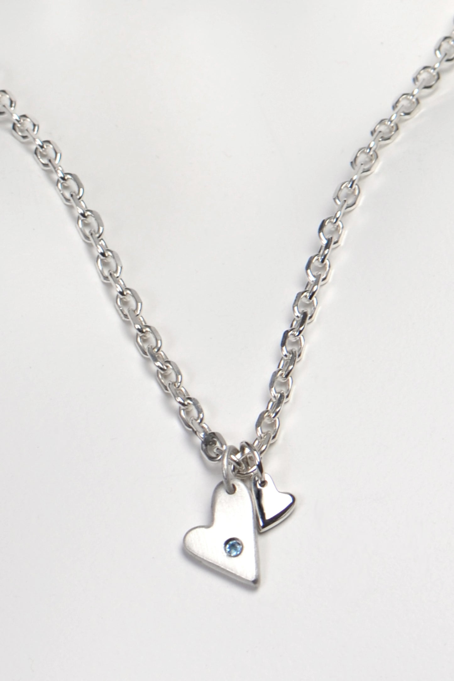 From the Heart aquamarine necklace