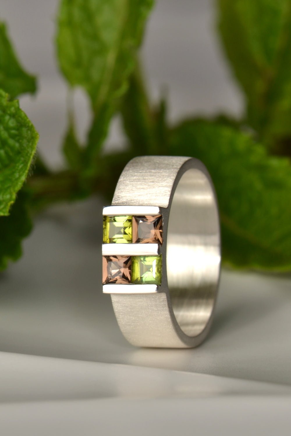 Battenberg mint chocolate ring - Ring Christine Sadler