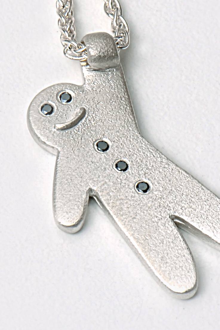 Gingerbread baby pendant - Unforgettable Jewellery