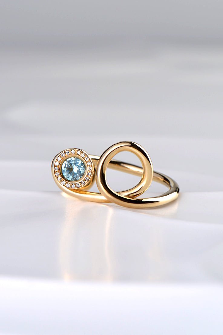 The Ultimate Cocktail ring - Mojito Green Garnet - Ring Christine Sadler