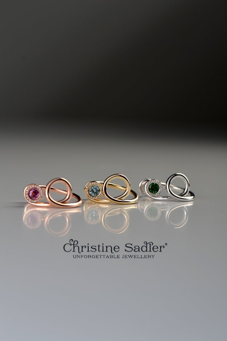 The Ultimate Cocktail ring - Mojito Green Garnet - Ring Christine Sadler