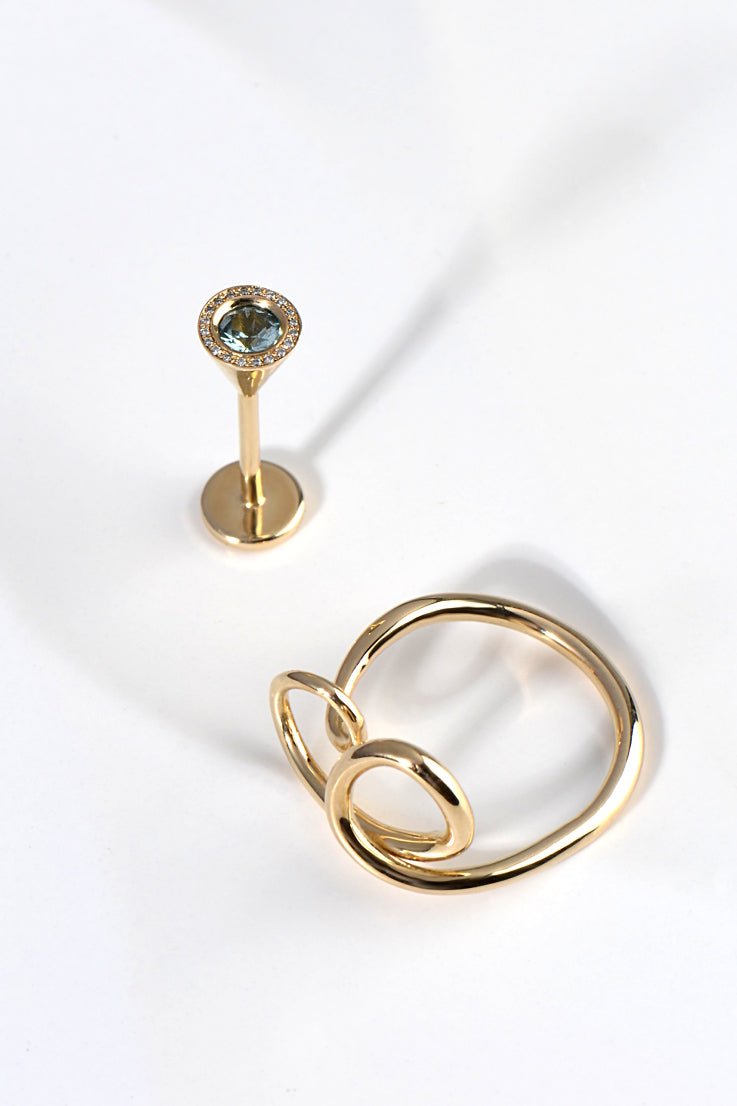 The Ultimate Cocktail ring - Mojito Green Garnet - Ring Christine Sadler