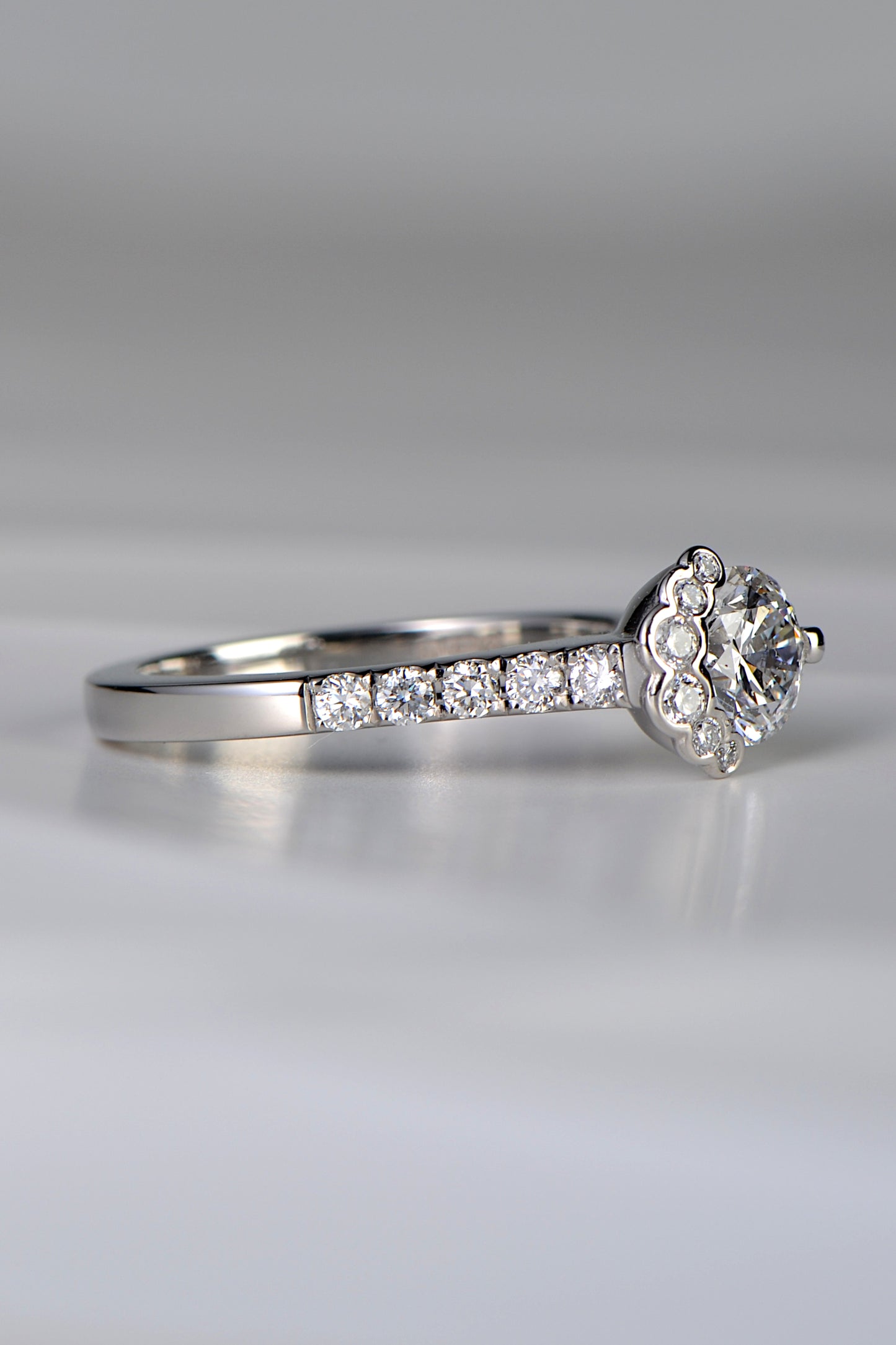 Fairypools Platinum & Lab Grown Diamond Ring