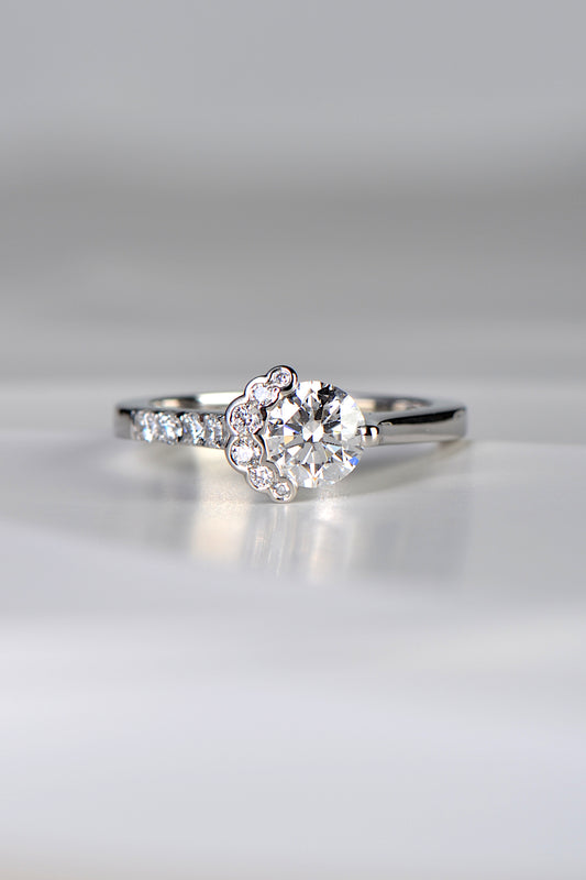 Fairypools Platinum & Lab Grown Diamond Ring