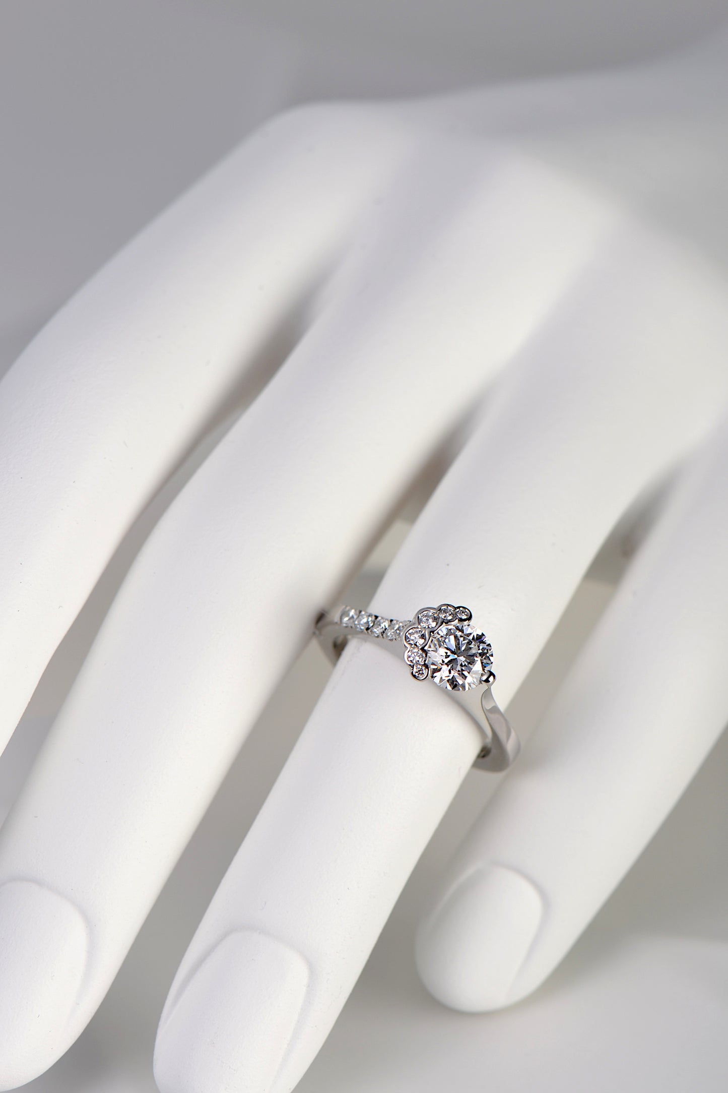 Fairypools Platinum & Lab Grown Diamond Ring