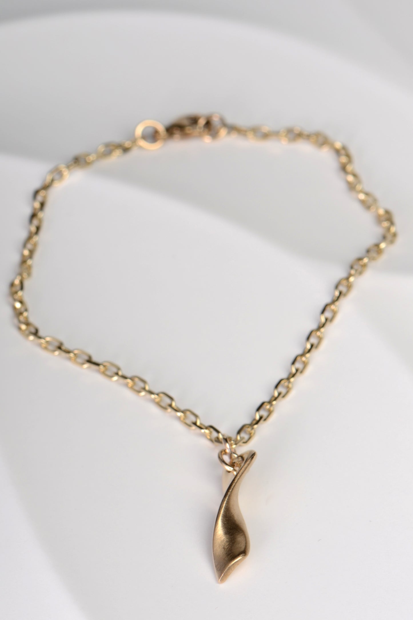 Gold twist bracelet