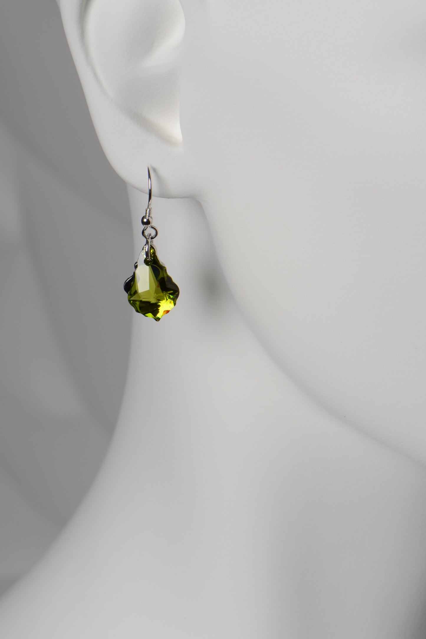 Watch Me green earrings