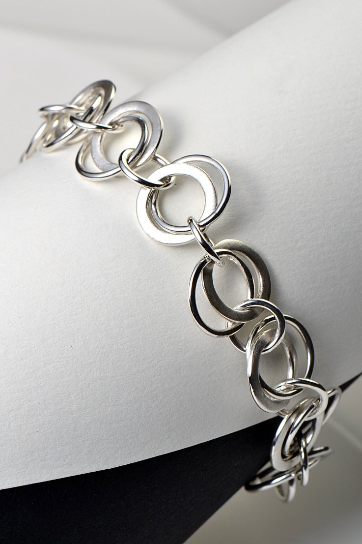 handmade silver circles bracelet - Bracelet Best Of British