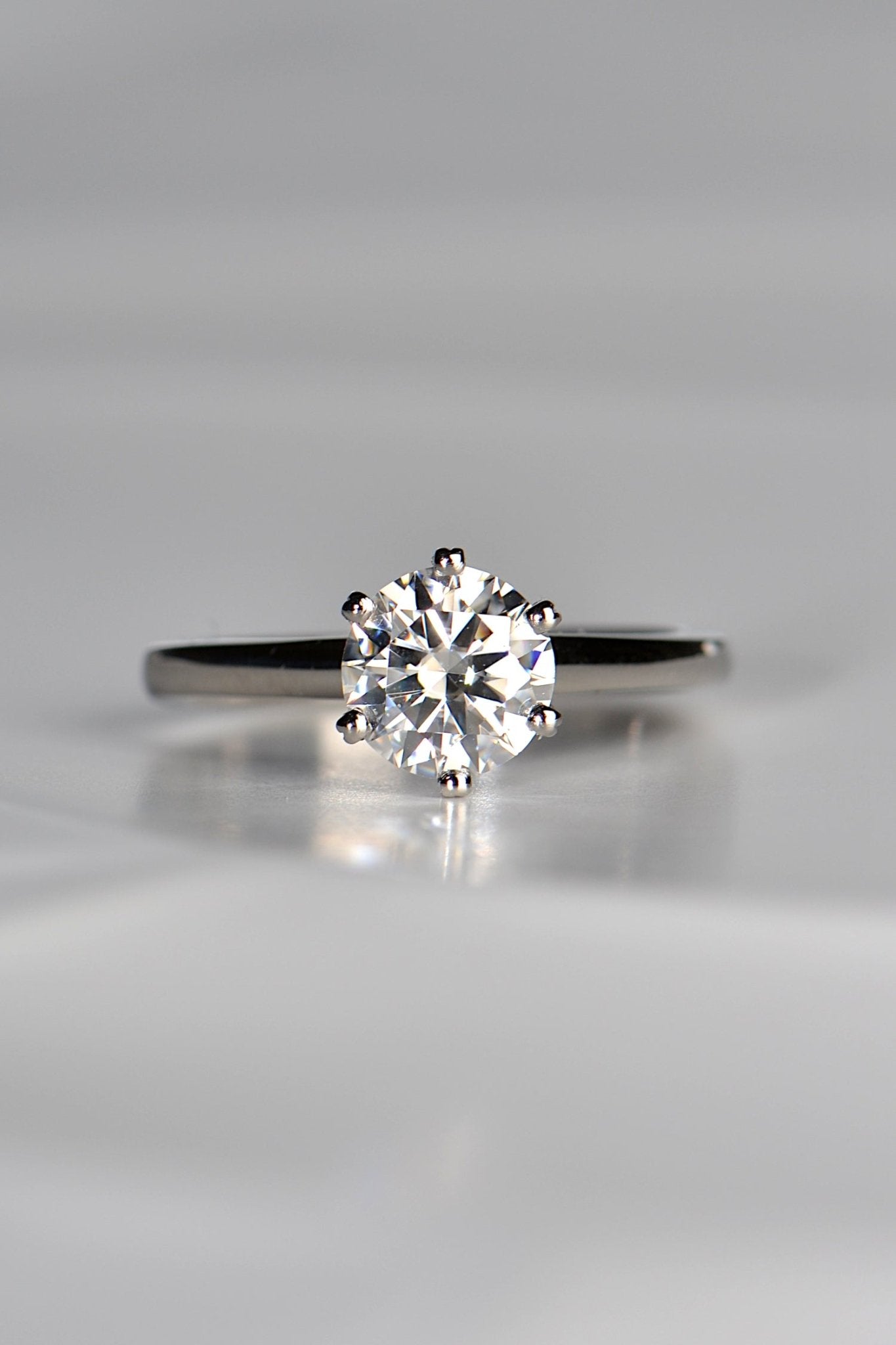 One carat brilliant cut solitaire engagement ring - Engagement Ring Christine Sadler