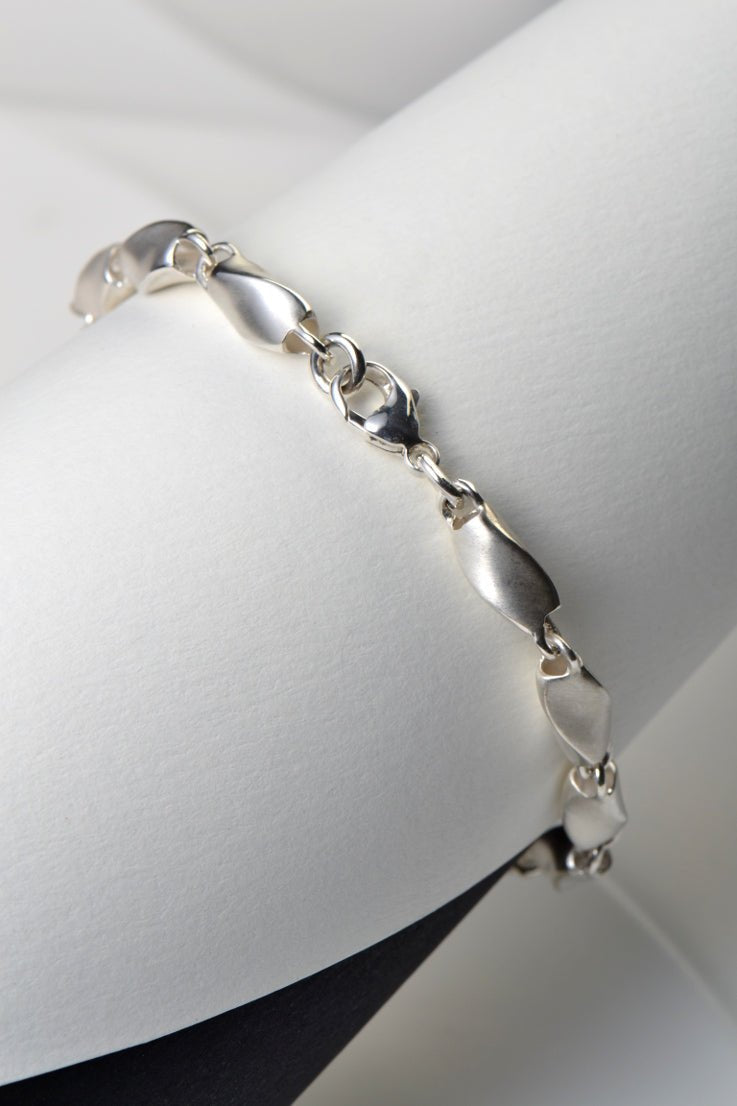 Handmade silver twist bracelet - Bracelets The Best of British