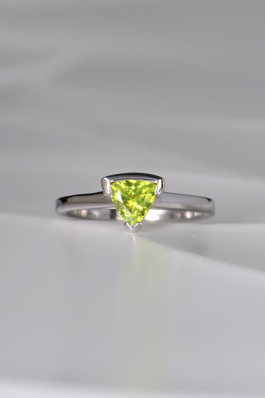 Peridot Slingshot Ring