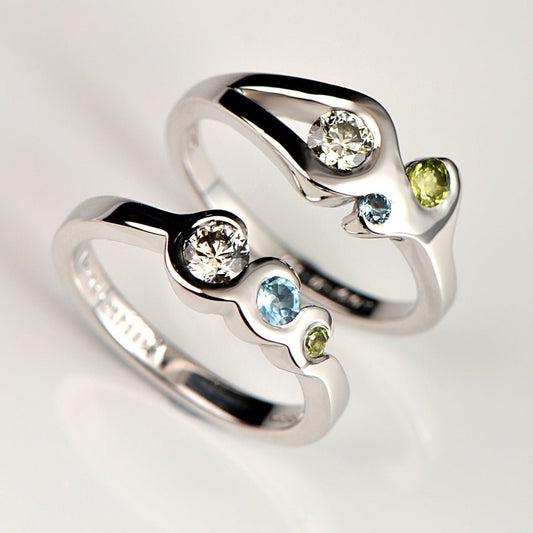 Two engagement rings made with special meaning. - Christine Sadler Unforgettable Jewellery