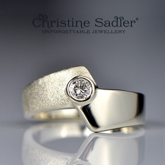 A diamond belonging to a customer given a new look. - Christine Sadler Unforgettable Jewellery