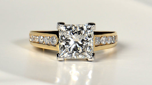 remodelling a princess cut diamond engagement ring