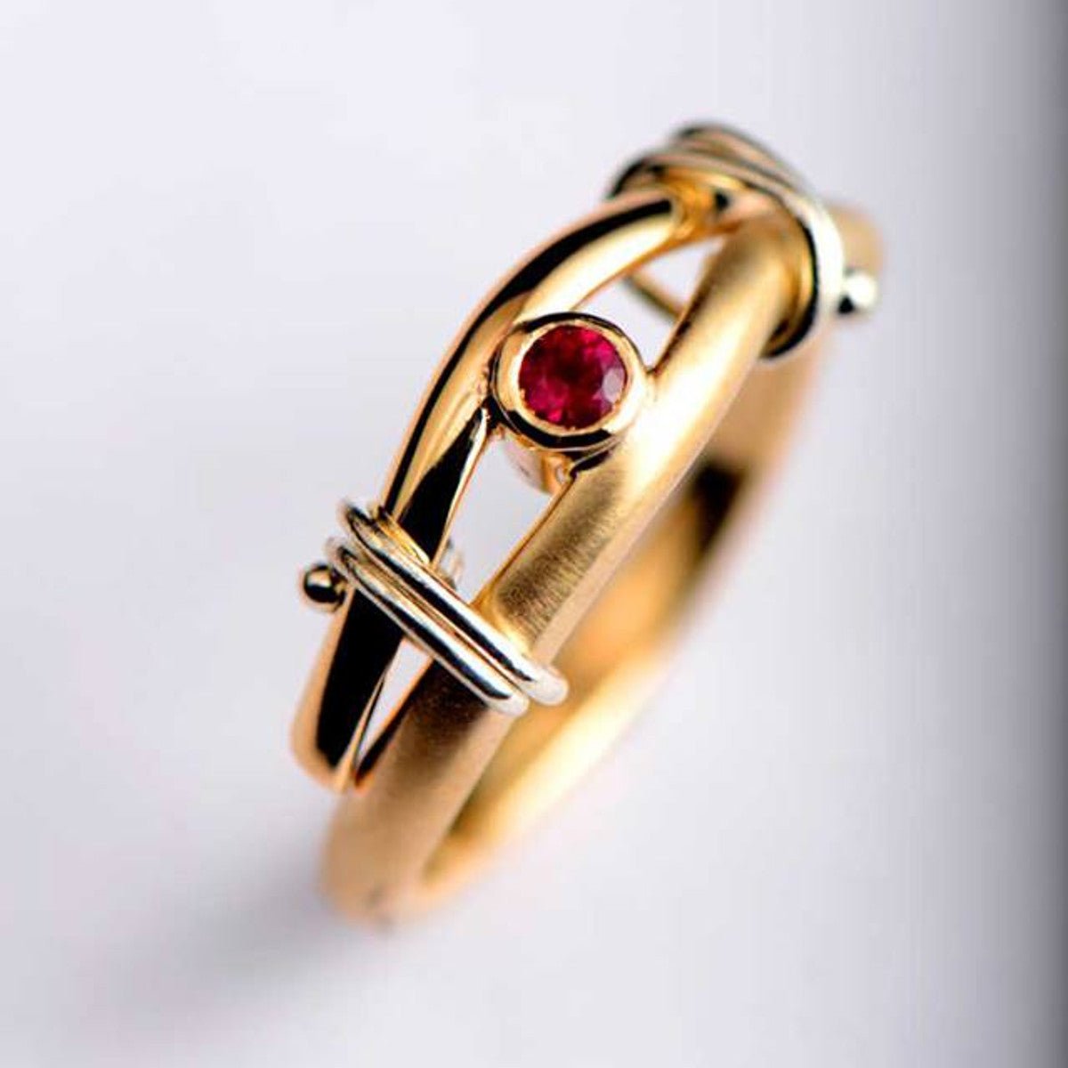 A gold an ruby engagement ring commission - Christine Sadler Unforgettable Jewellery