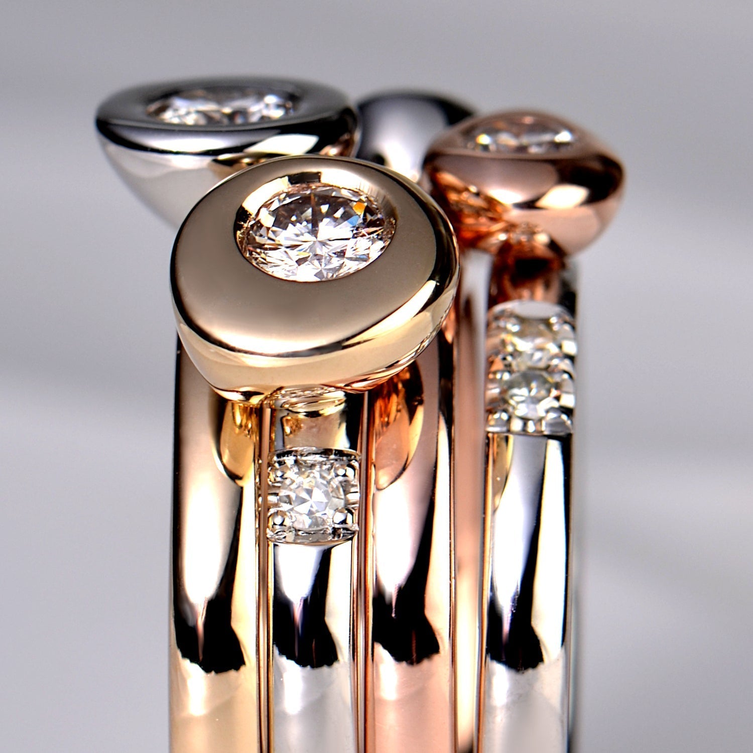 Modern Stacking Rings With A Family Connection - Christine Sadler Unforgettable Jewellery