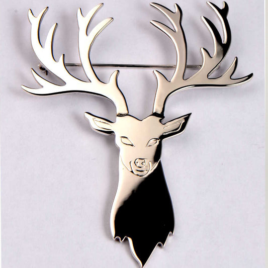 Handmade stag kilt pin for a husband and two sons
