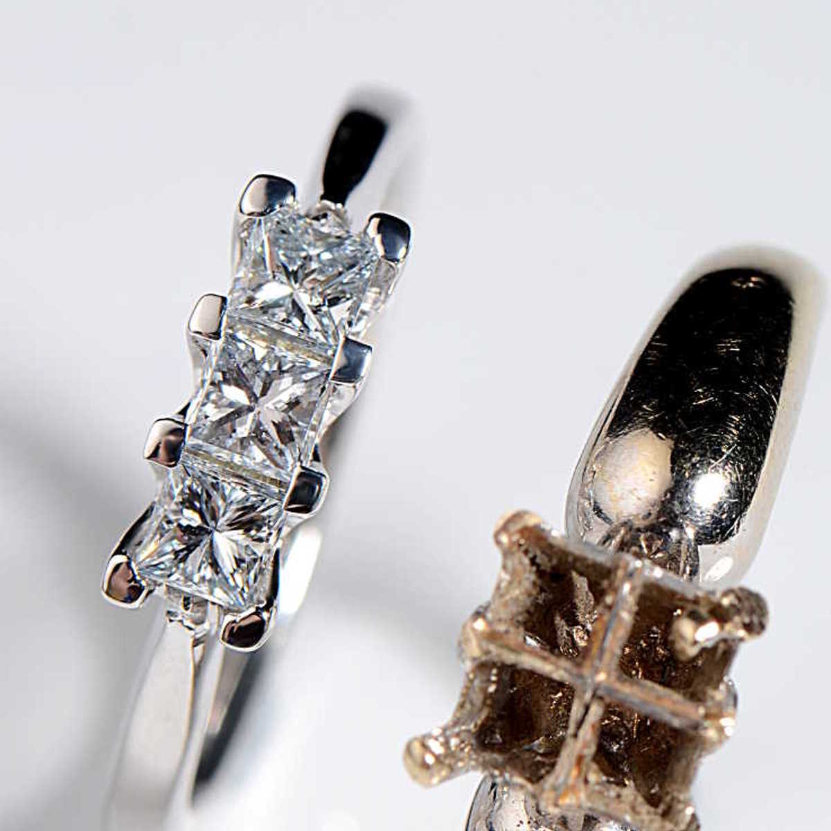 Remodelling a diamond ring from something broken to beautiful.