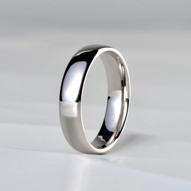 platinum classic court wedding ring for a man make in the UK
