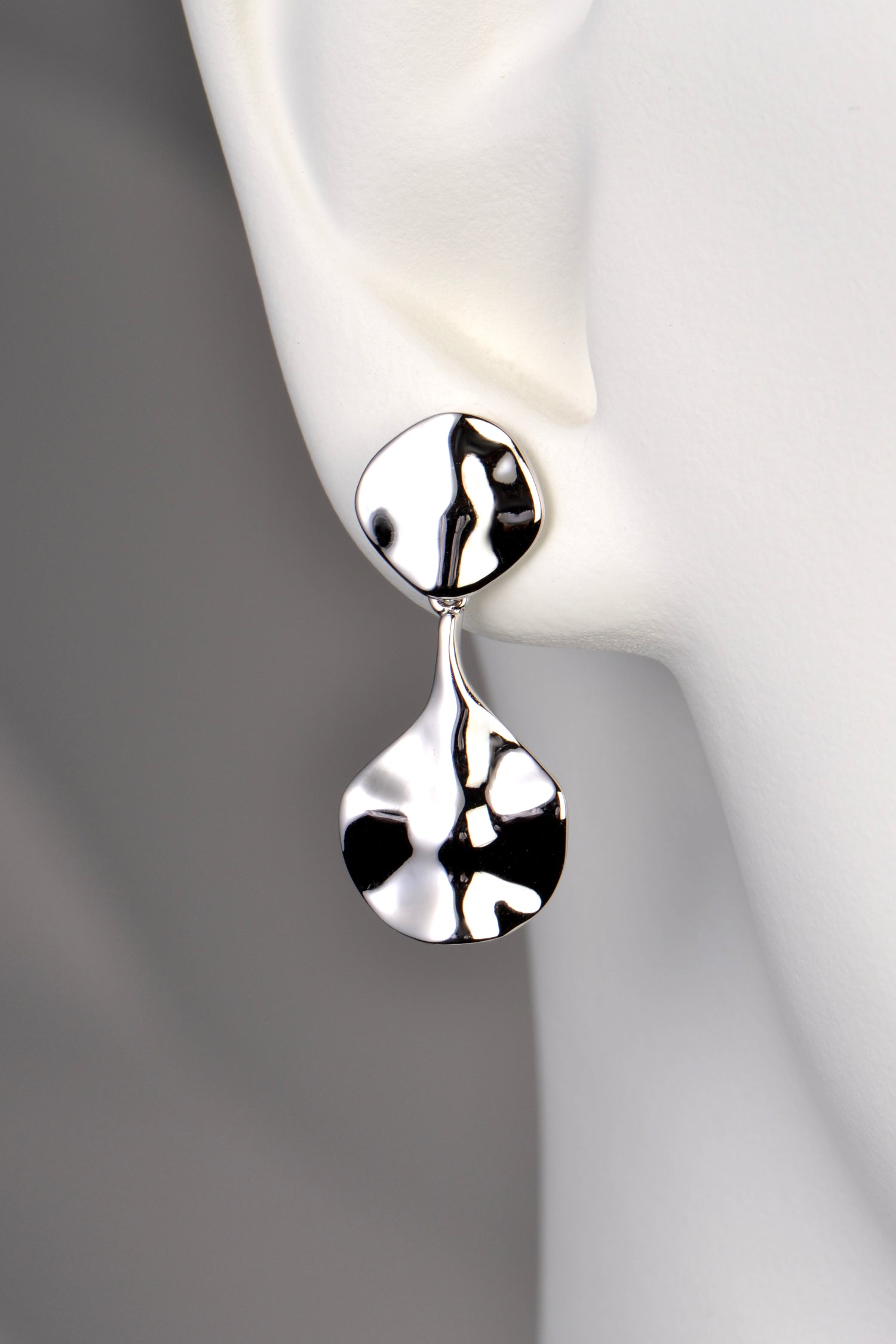 modern stylish silver drop earrings that make really special gifts for women