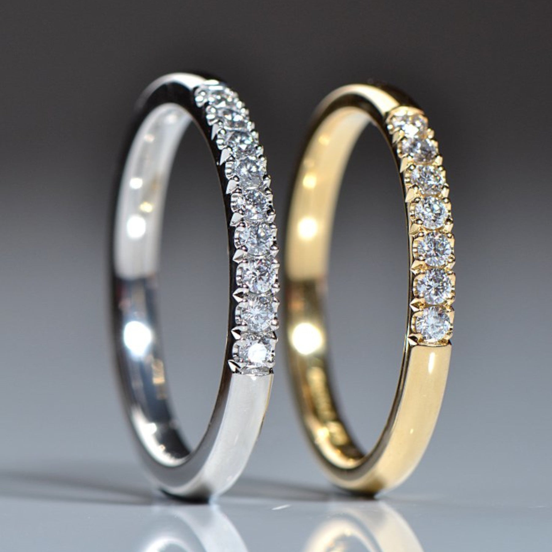Diamond Eternity Rings - Handmade In The UK - Christine Sadler Unforgettable Jewellery