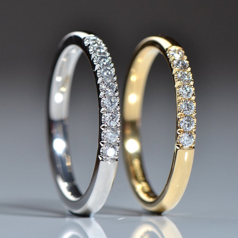Diamond Eternity Rings - Handmade In The UK - Christine Sadler Unforgettable Jewellery