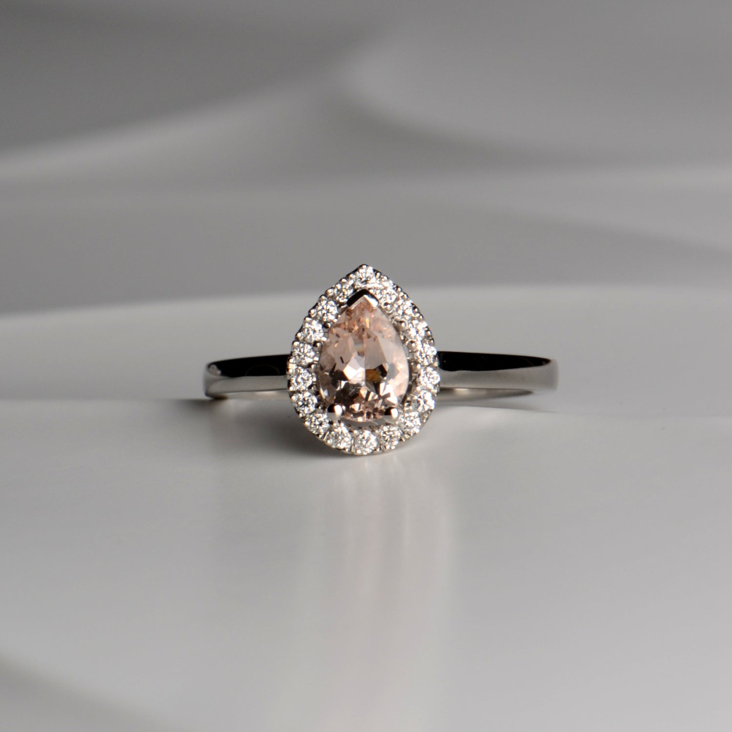 Designer Morganite Engagement Rings - Christine Sadler Unforgettable Jewellery
