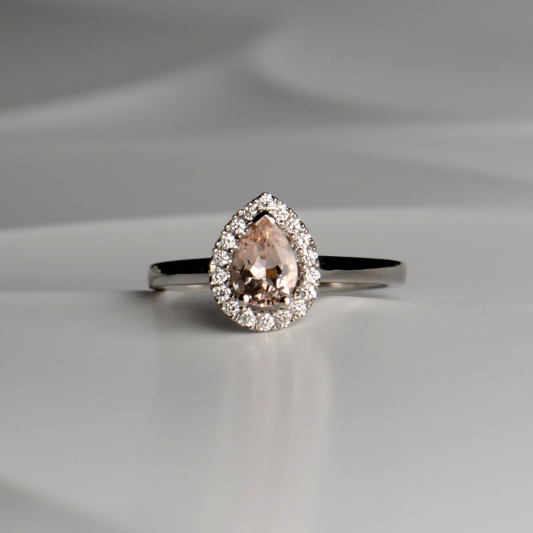 Designer Morganite Engagement Rings - Christine Sadler Unforgettable Jewellery