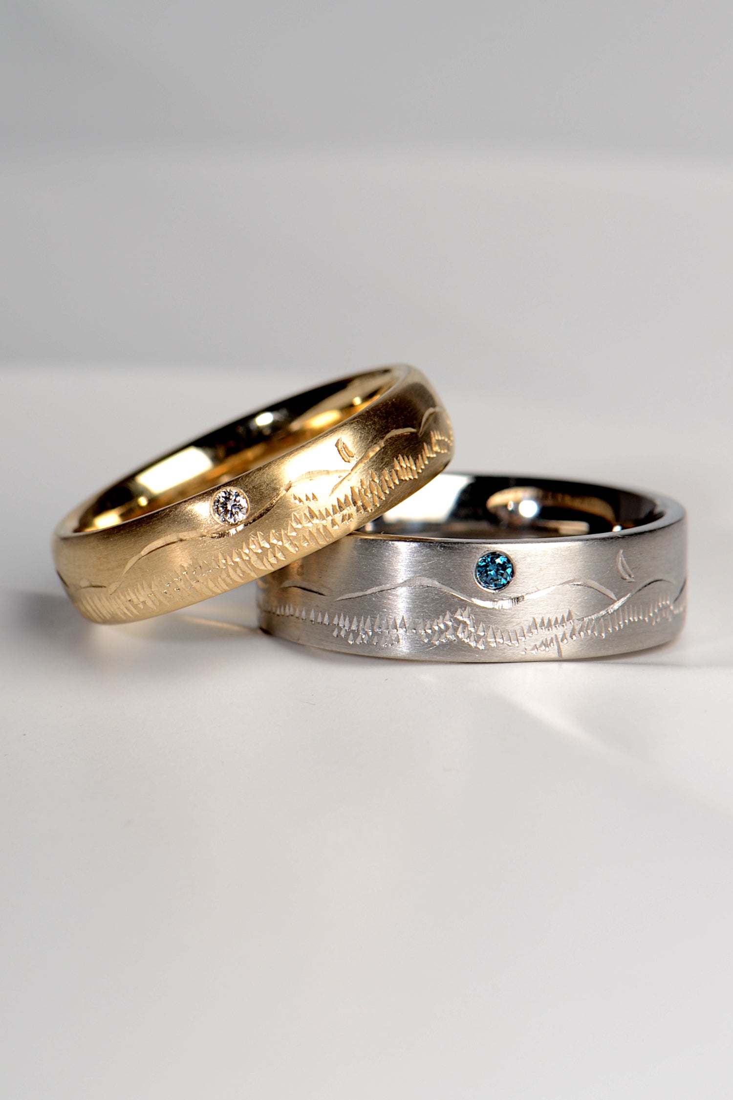 Hand Engraved Wedding Rings For Women - Made In The UK - Christine Sadler Unforgettable Jewellery