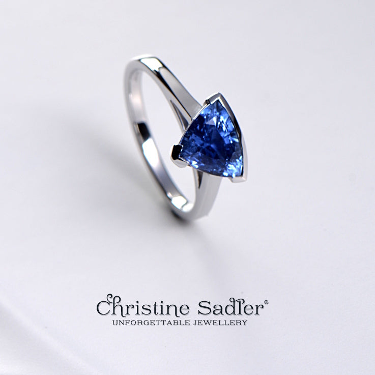 Designer sapphire engagement rings