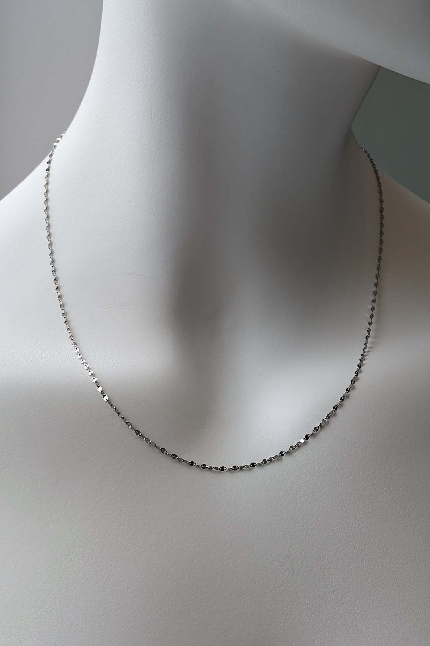 Delicate Platinum Chain That Sparkles