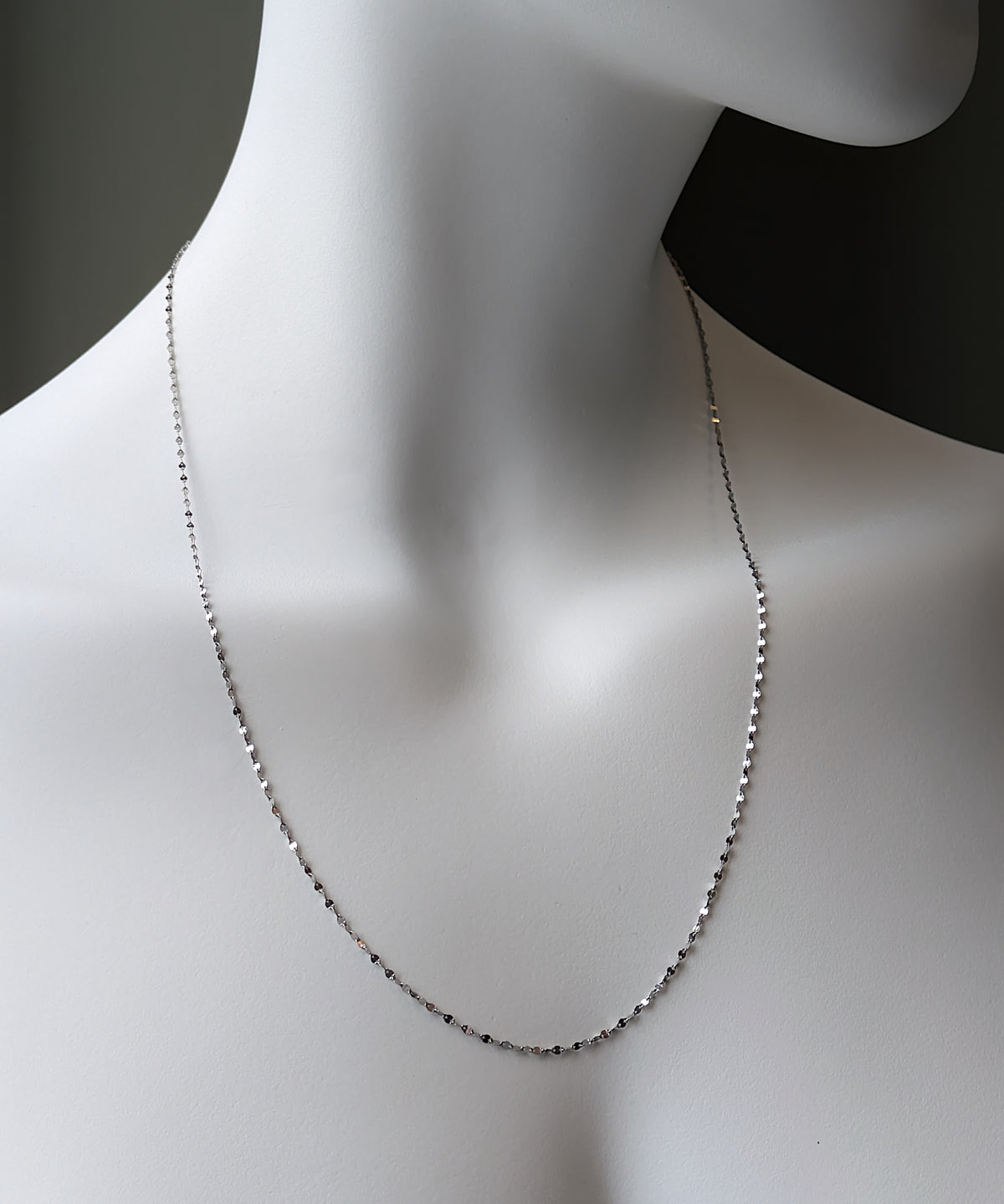Delicate Platinum Chain That Sparkles – Christine Sadler 