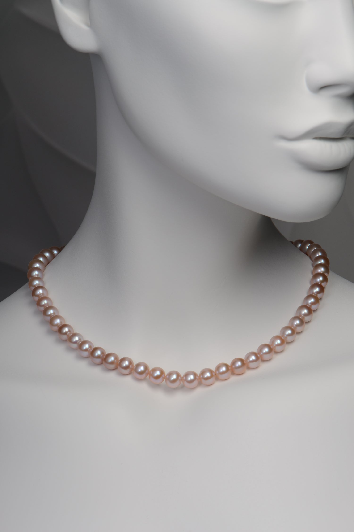 Pink Cultured Pearl Necklace - Main Image