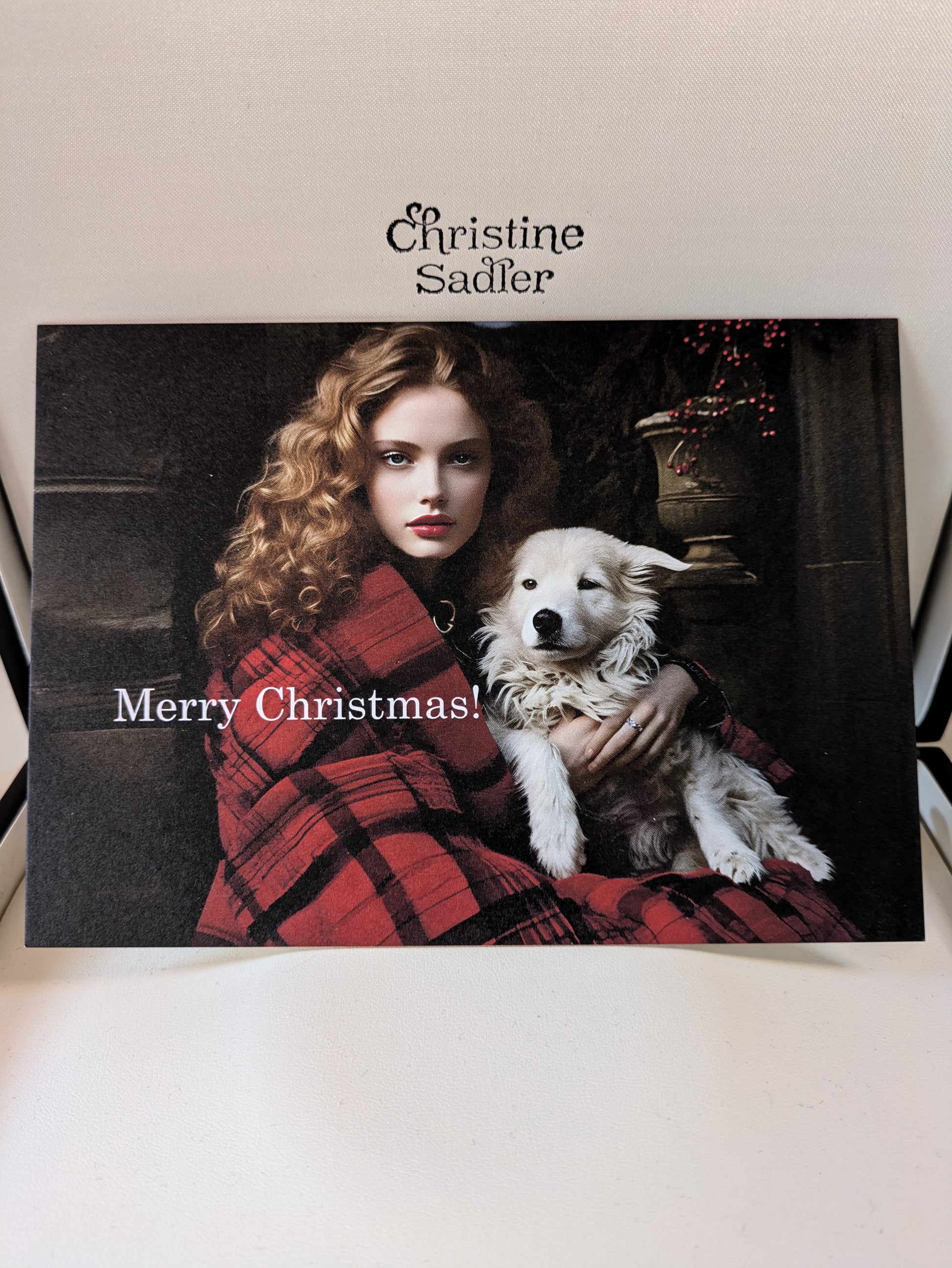 Christmas designer jewellery gift voucher from Christine Sadler