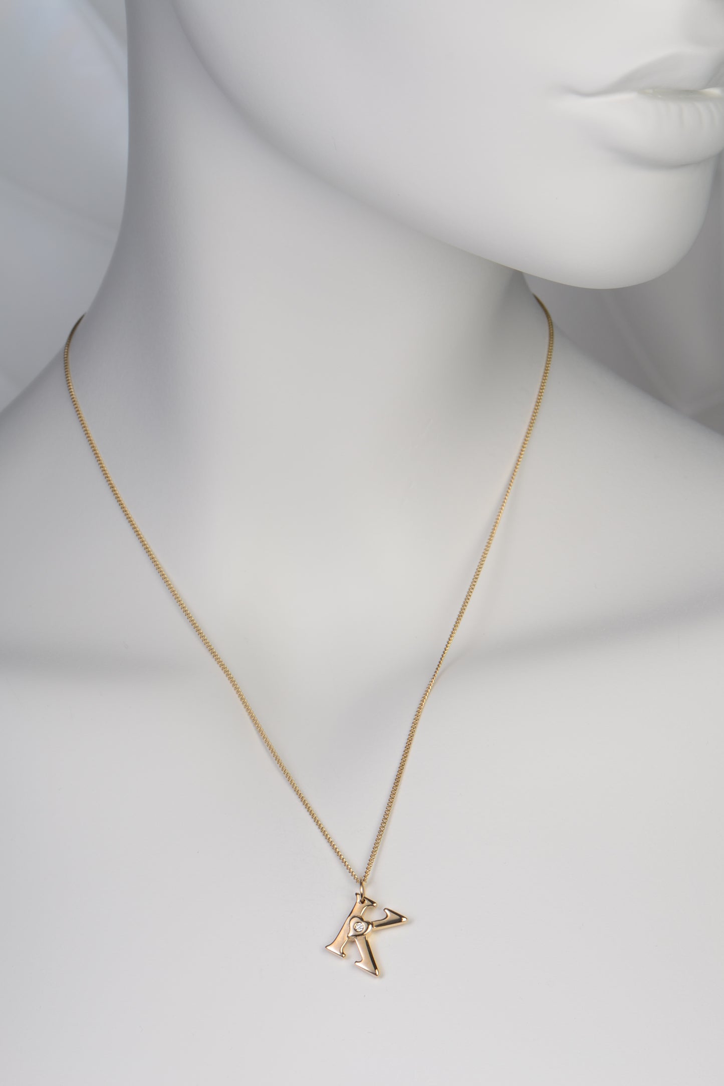 Love Letter Gold Initial Necklace