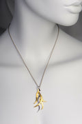 statement two tone silver necklace with overlapping design - Jorge Revilla