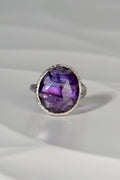 Designer Amethyst Silver Ring - Gemstone rings The Best Of Vicenzaoro