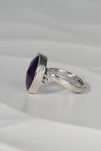 Designer Amethyst Silver Ring - Gemstone rings The Best Of Vicenzaoro