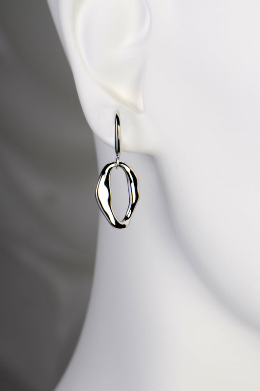 Designer Silver Drop Earrings